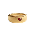 Red heart ring