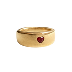 Red heart ring