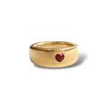 Red heart ring