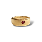 Red heart ring