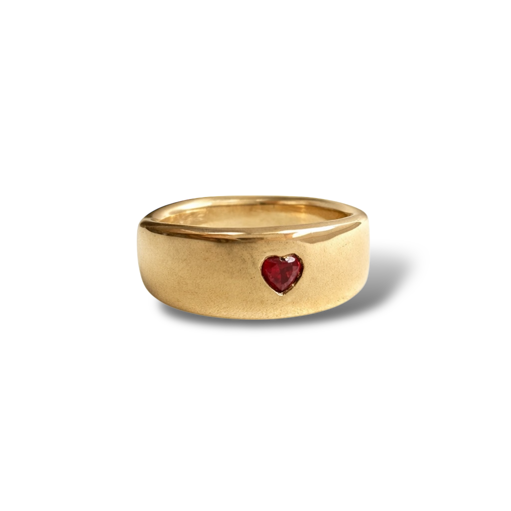 Red heart ring