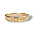 Gold bangle bracelet custom