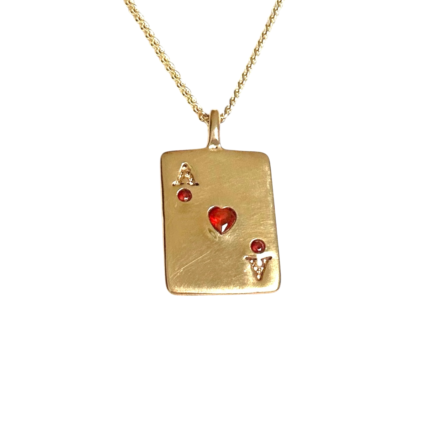 Ace card necklace