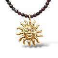 Sun garnet necklace