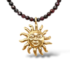 Sun garnet necklace