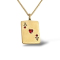 Ace card necklace