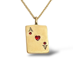 Ace card necklace