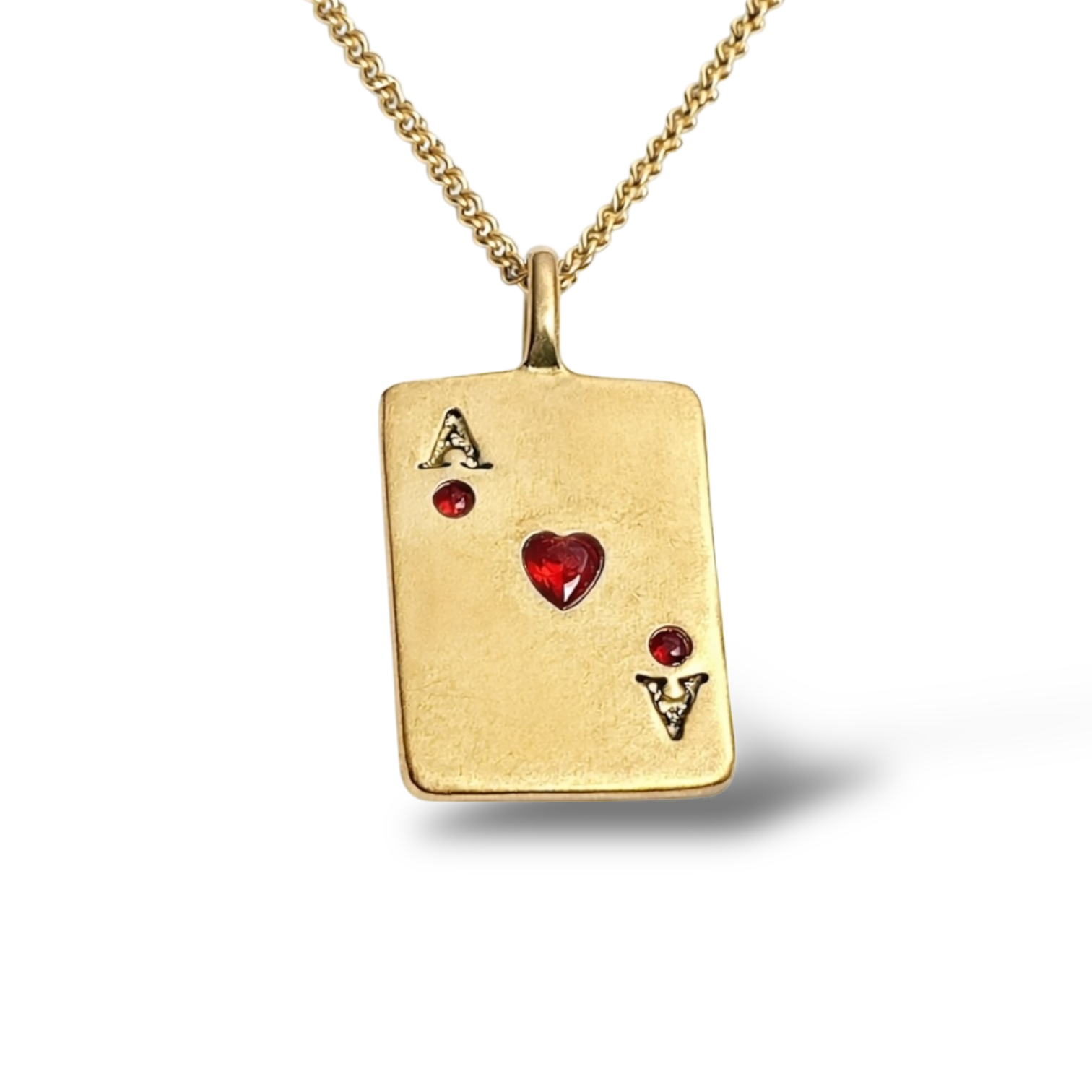 Ace card necklace