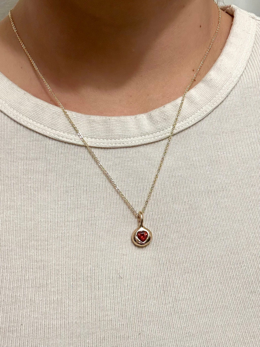 Red heart necklace