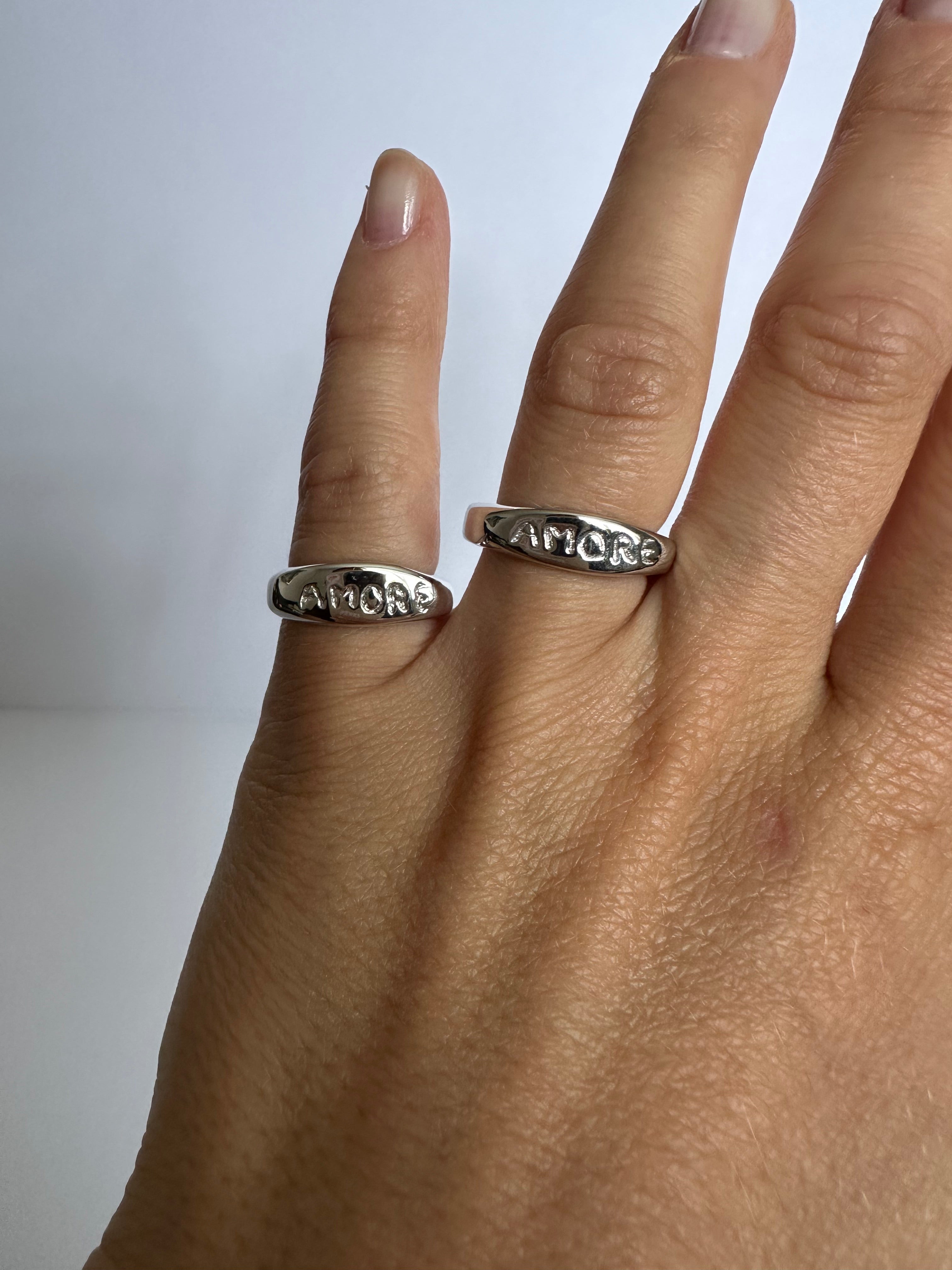 Amore ring silver