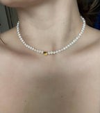 L' amour Heart Pearl necklace