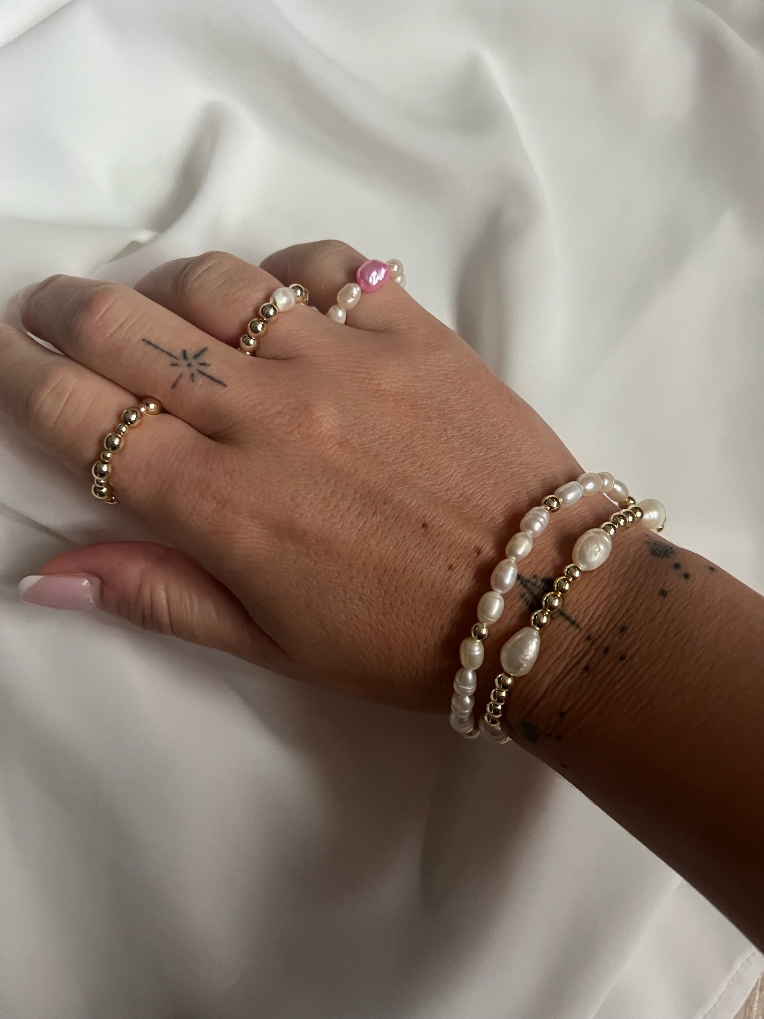 Gold combo bracelet