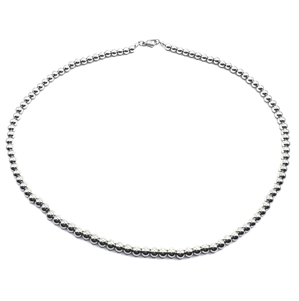 Gold Pearl necklace 4 mm