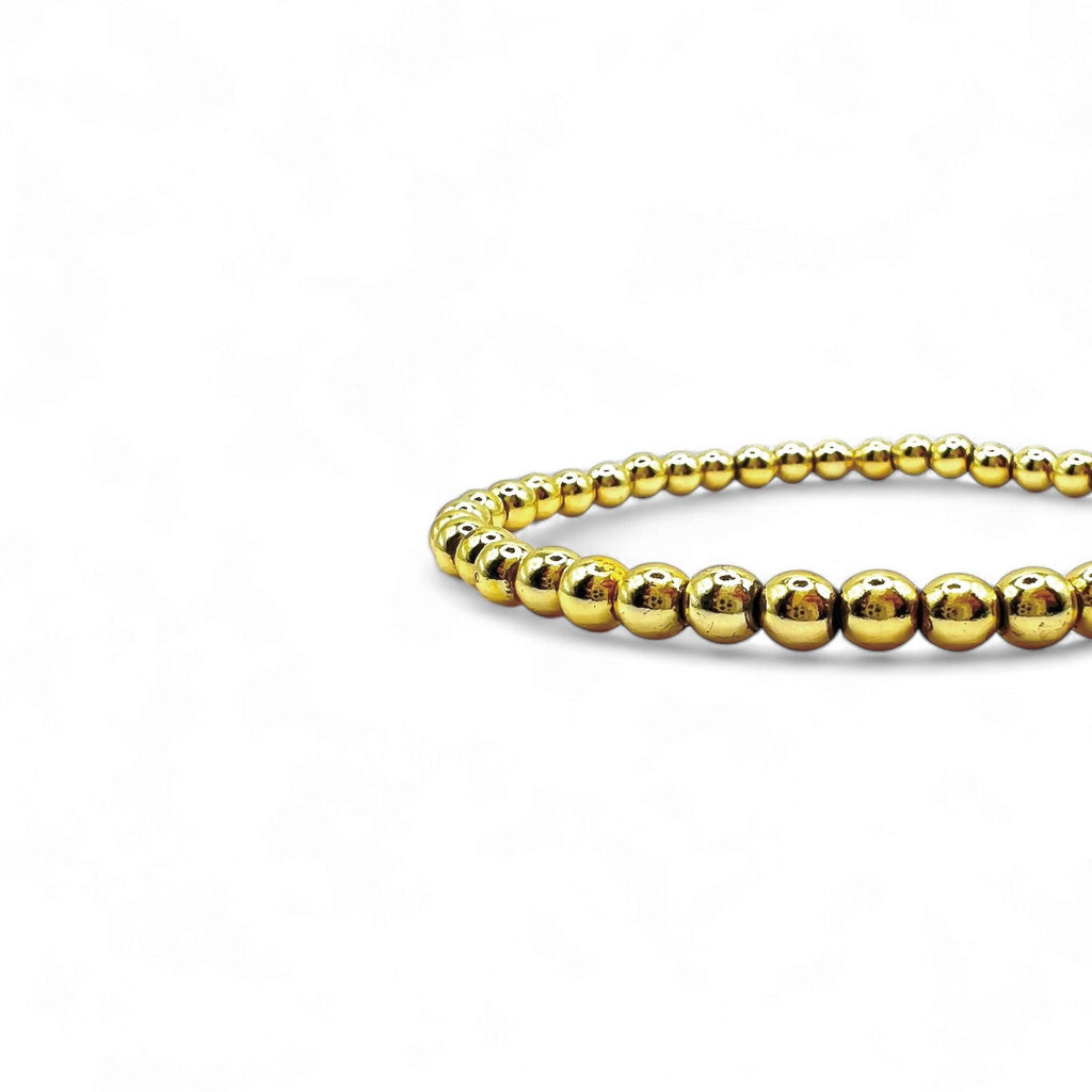 Gold Pearl bracelet 4 mm