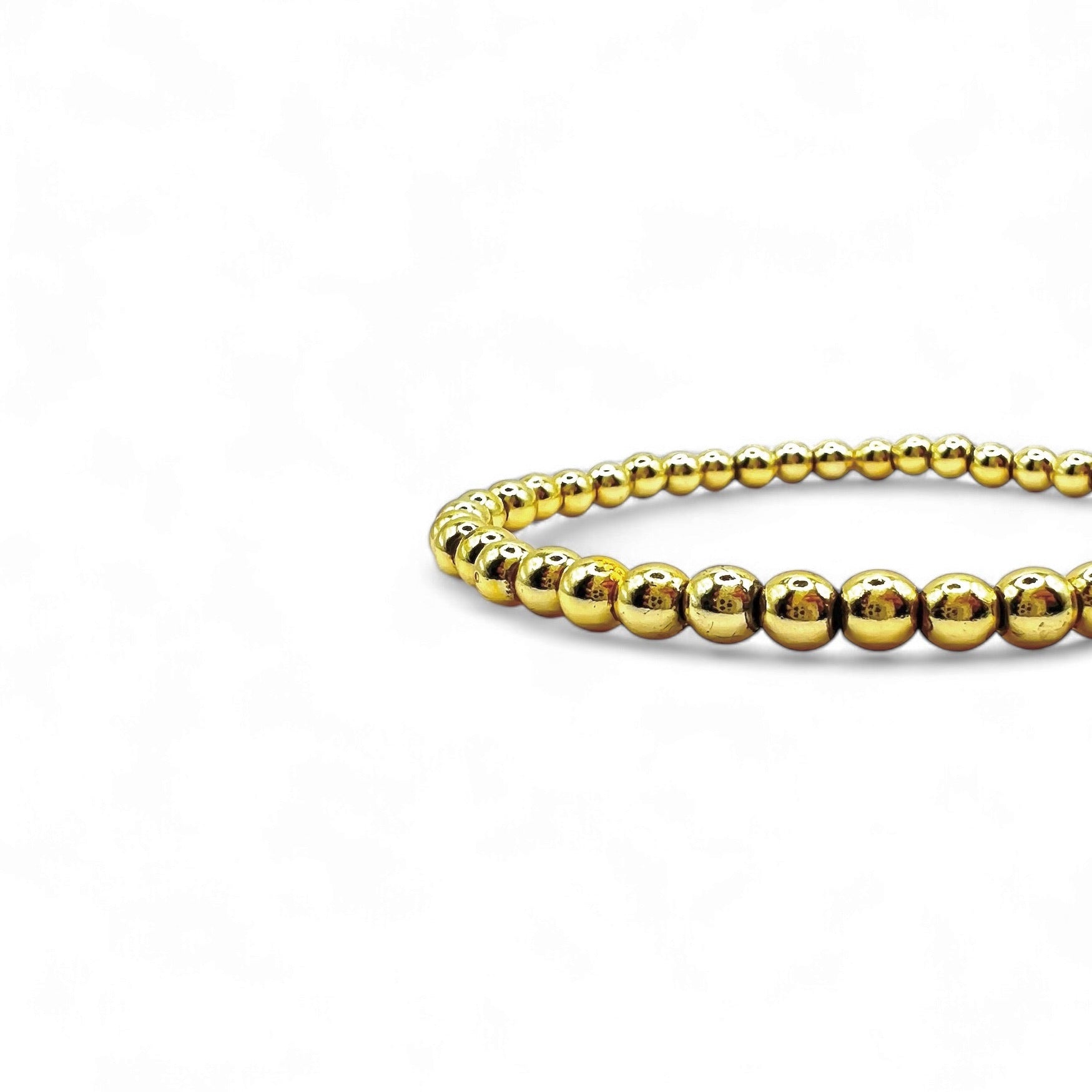 Gold Pearl bracelet 4 mm