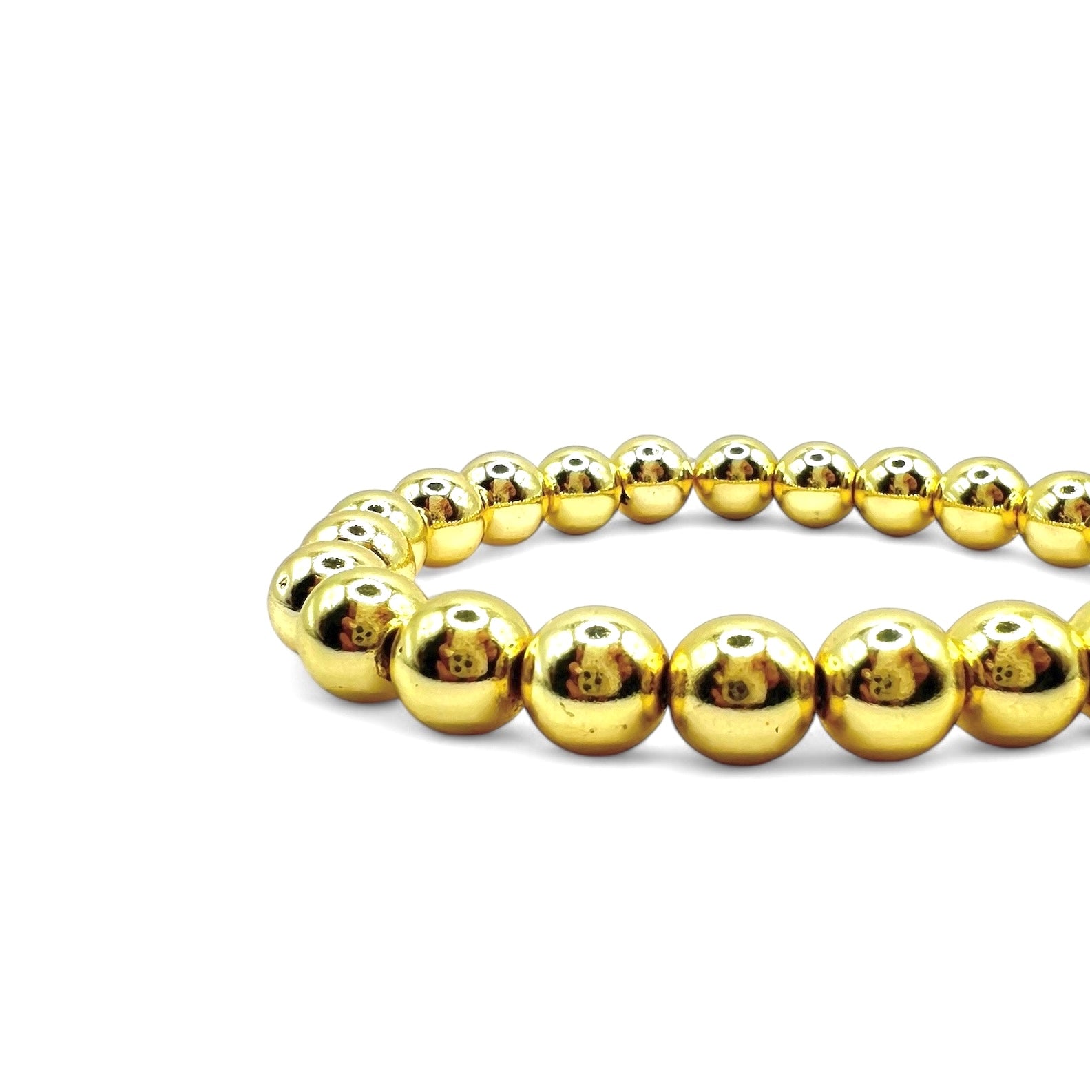 Gold Pearl bracelet 8 mm