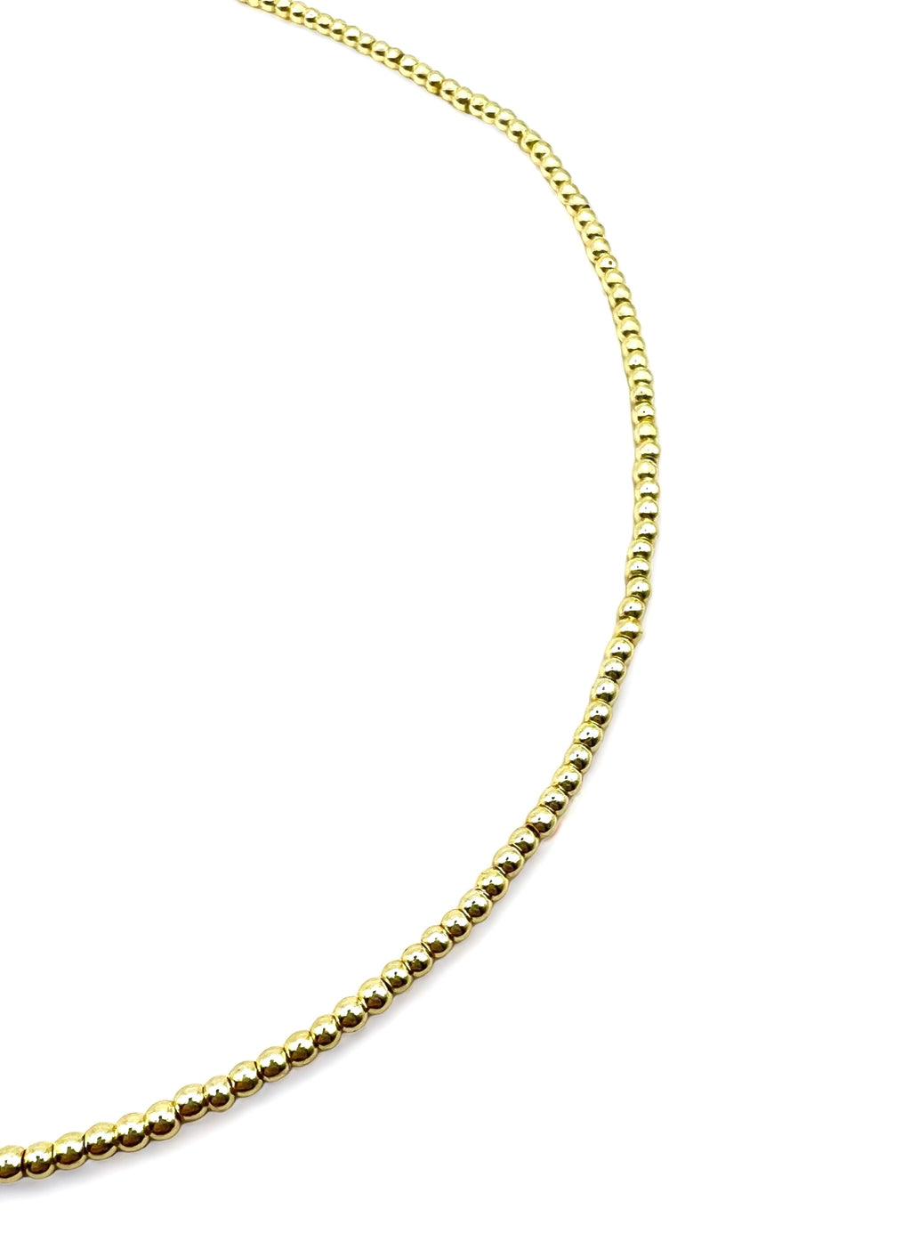 Gold Pearl necklace 4 mm