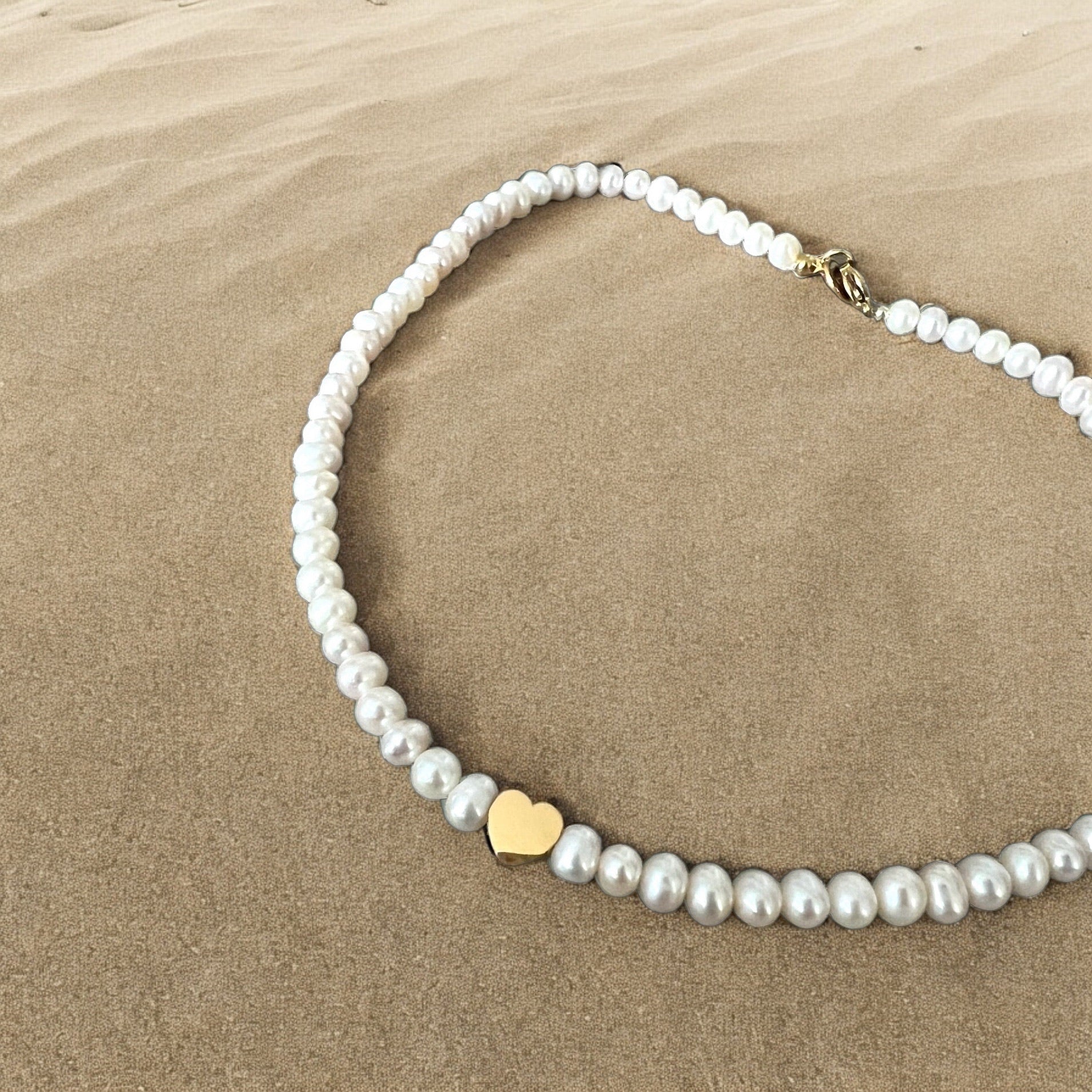 L' amour Heart Pearl necklace