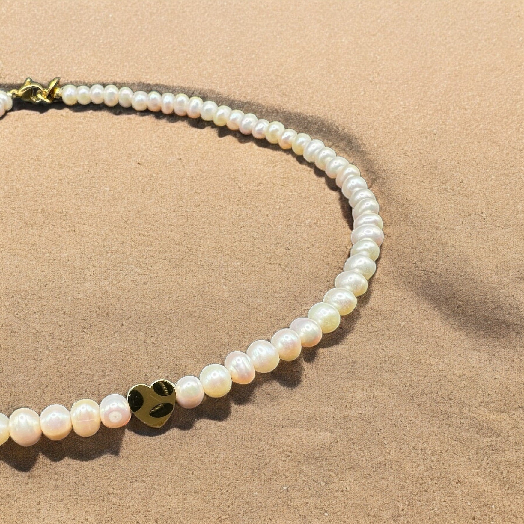 L' amour Heart Pearl necklace