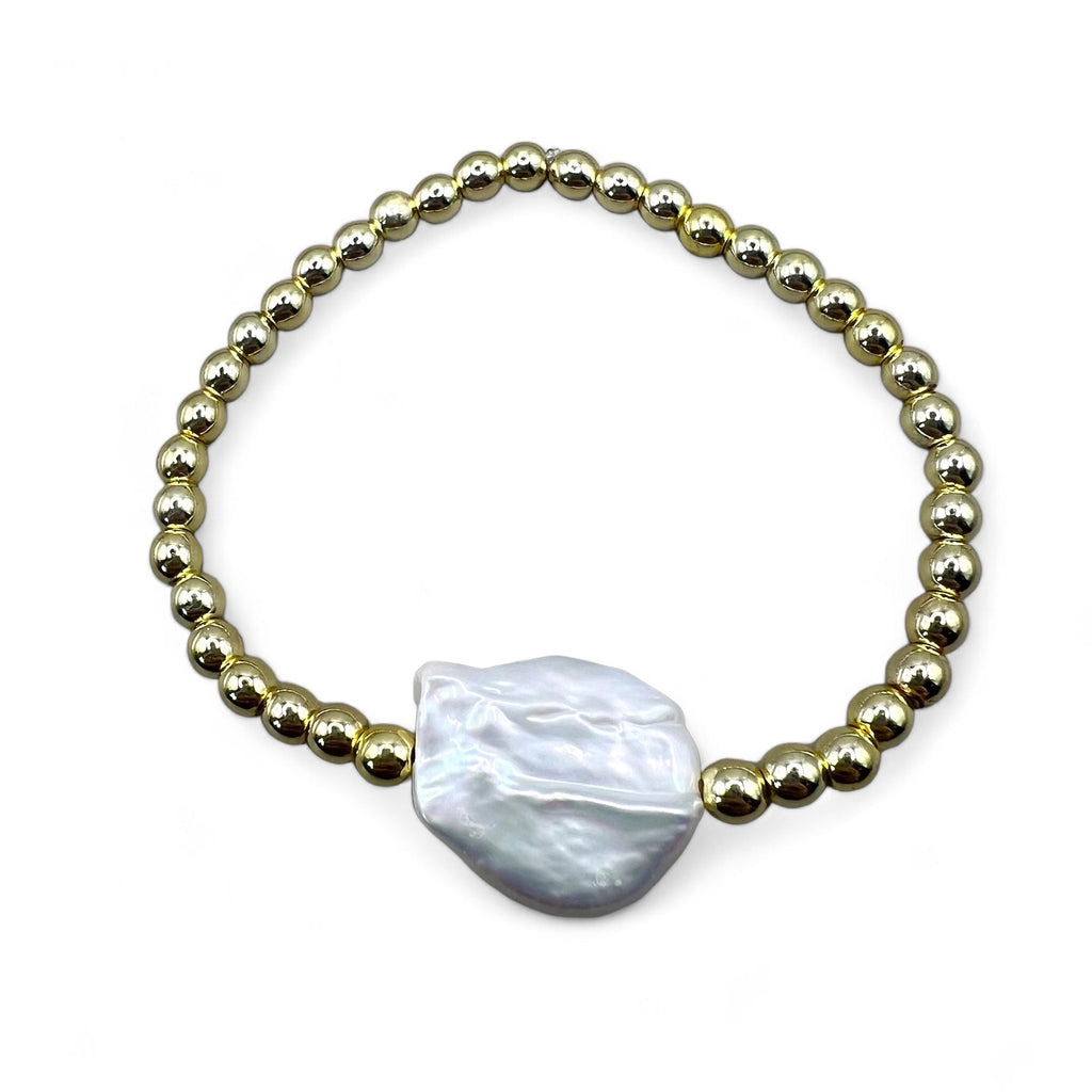 Baroque Gold Pearl bracelet