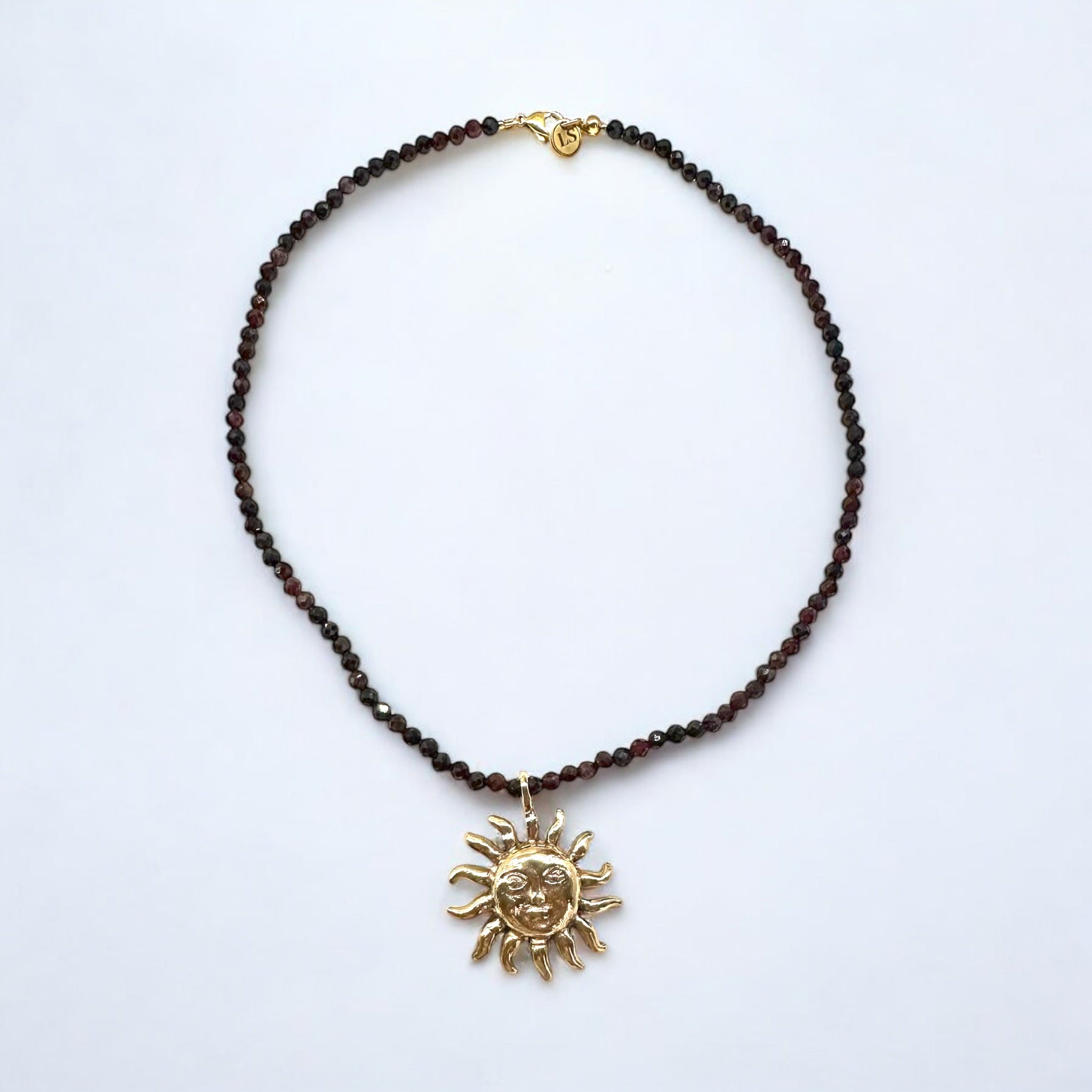 Sun garnet necklace