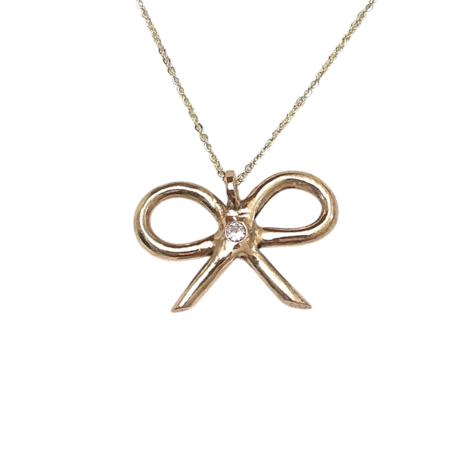 Big Bow pink necklace