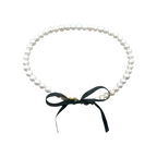 Bow Pearl choker