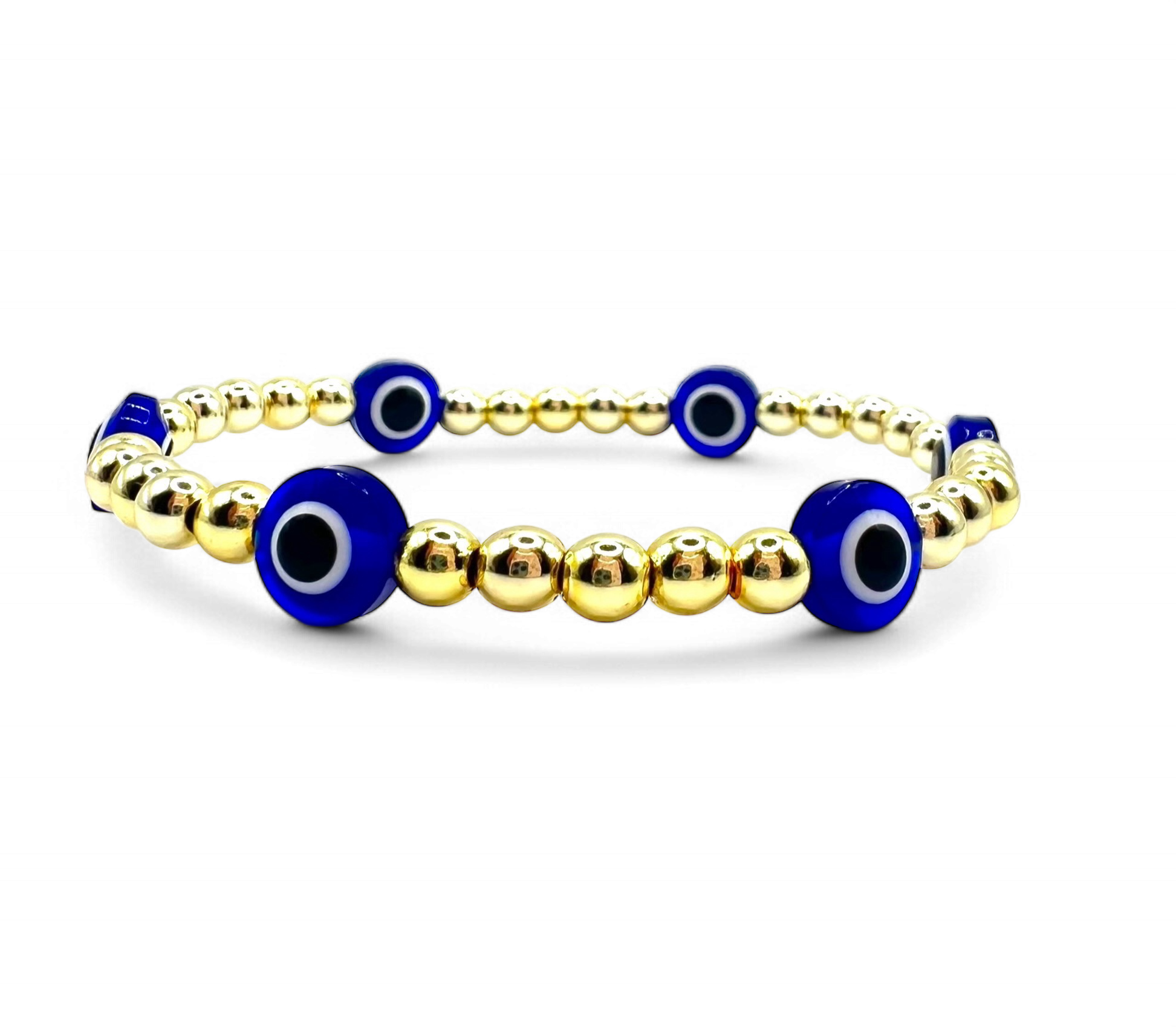 Evil Eye Gold Pearl bracelet