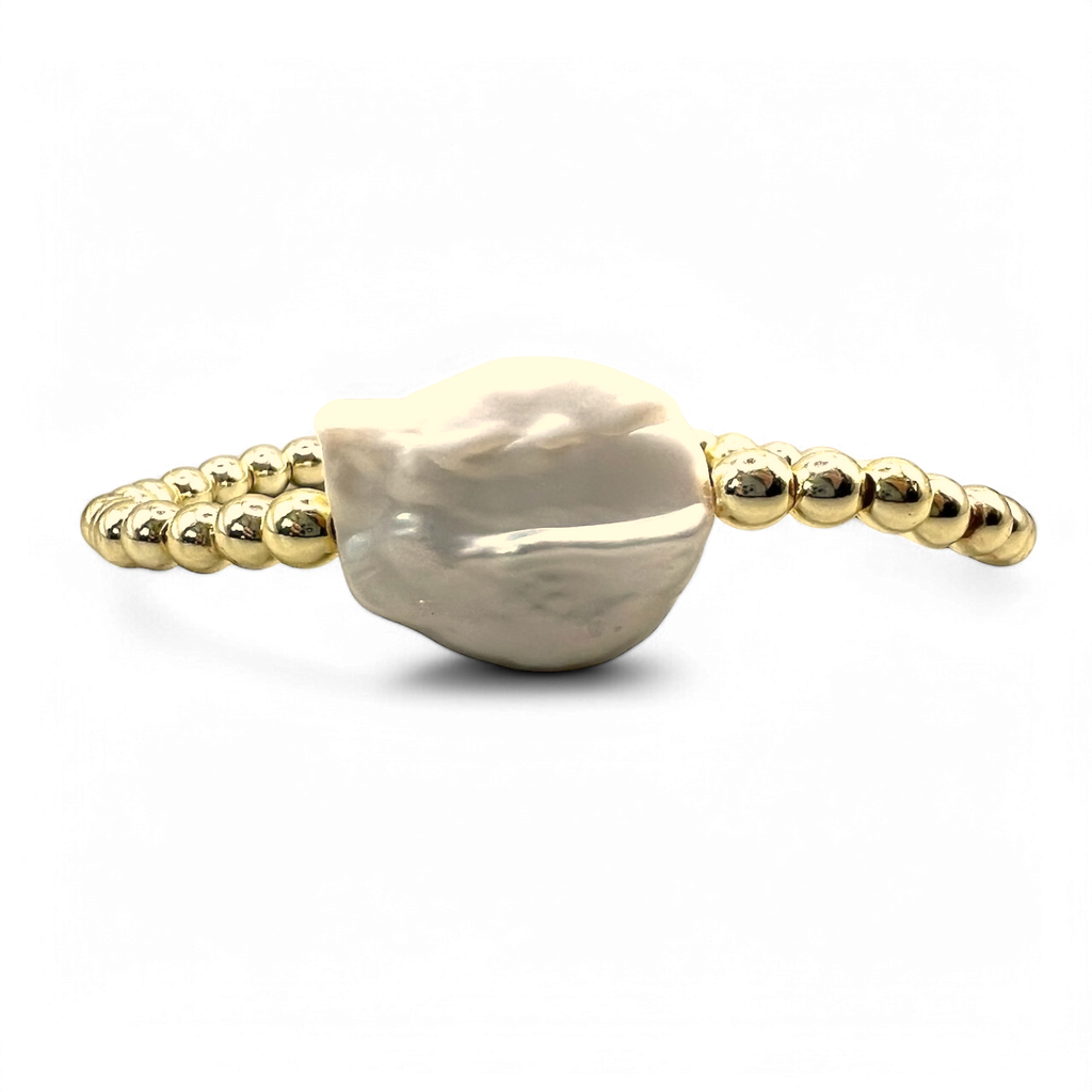 Baroque Gold Pearl bracelet