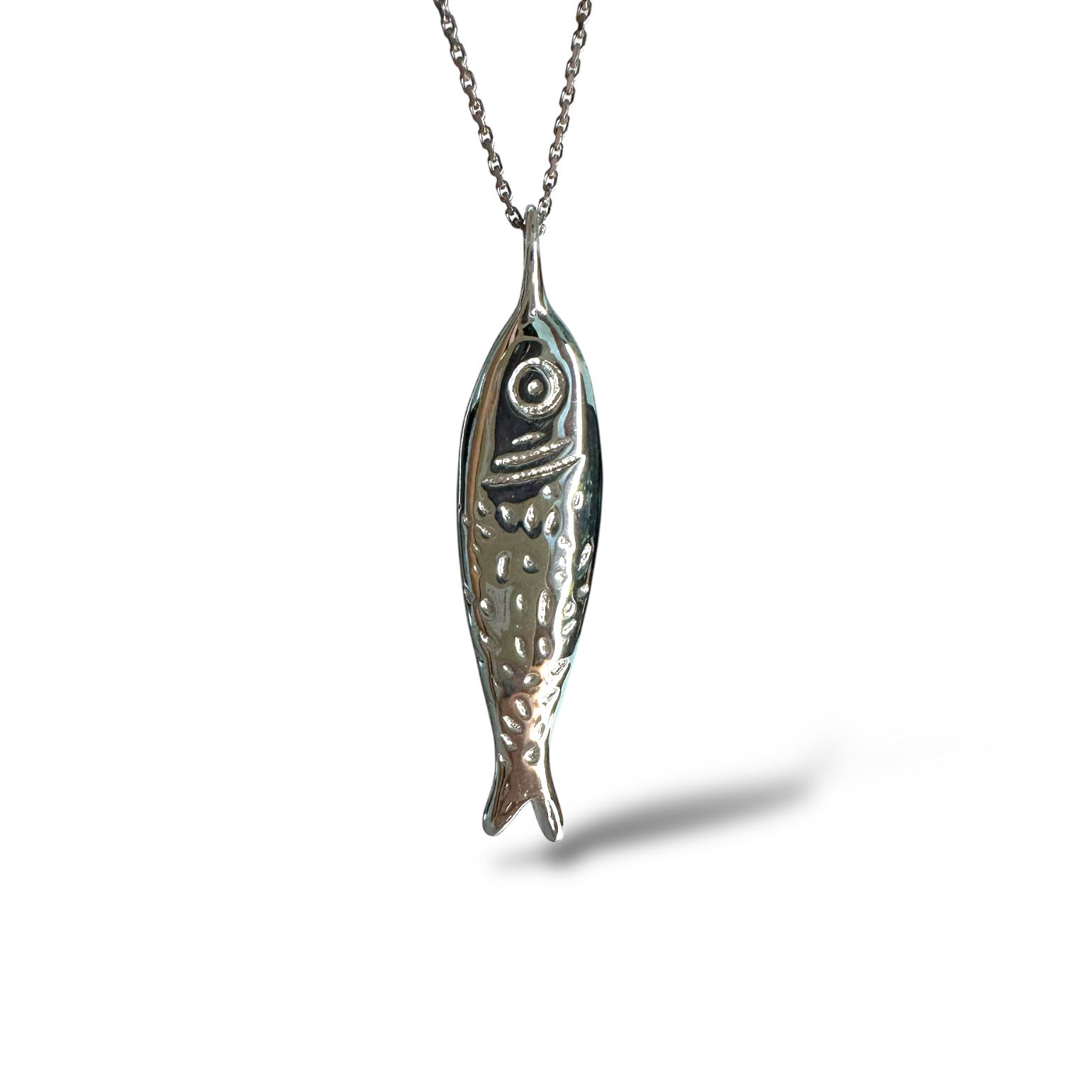 Sardine silver necklace