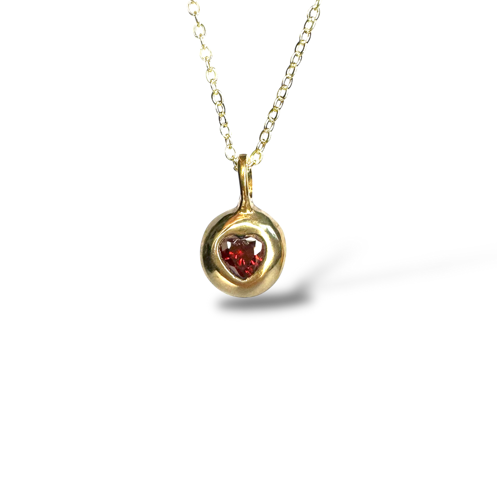 Red heart necklace