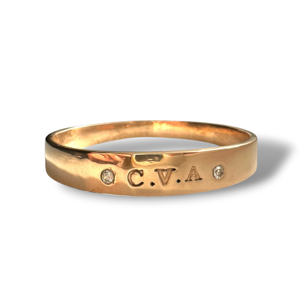 Gold bangle bracelet custom