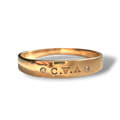 Gold bangle bracelet custom