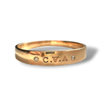 Gold bangle bracelet custom