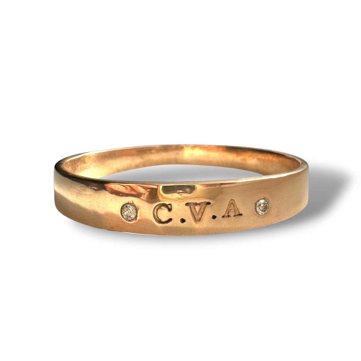 Gold bangle bracelet custom